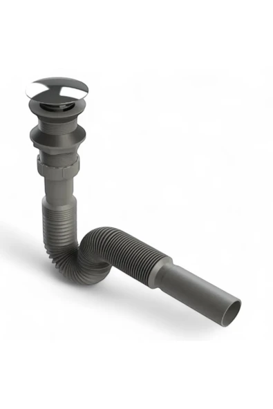 KALİTE - Paslanmaz Başlıklı Ve Körüklü Sifonlu Clıck Clack (POP-UP) ürün görseli