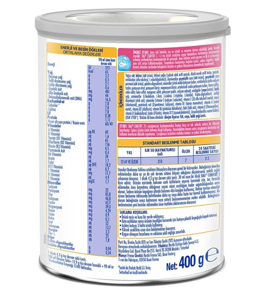 SMA Comfort 3 Devam Sütü 1-3 Yaş 400 Gr - Resim 3