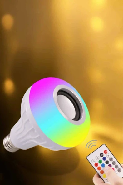 LitaeTrend Lamba Led Hoparlör Dayanıklı ve Uzun Ömürlü Bluetooth Hoparlör - Resim 2