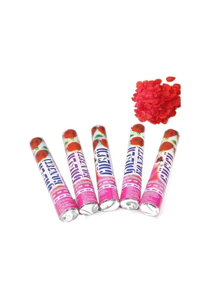 Kırmızı Gül Yapraklı Konfeti Düğün Nişan Eğlence - Resim 2