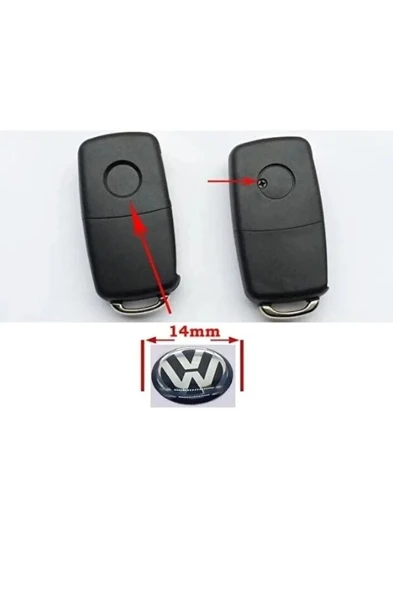 Volkswagen Anahtar Logosu Amblemi +A KALİTE - Resim 2