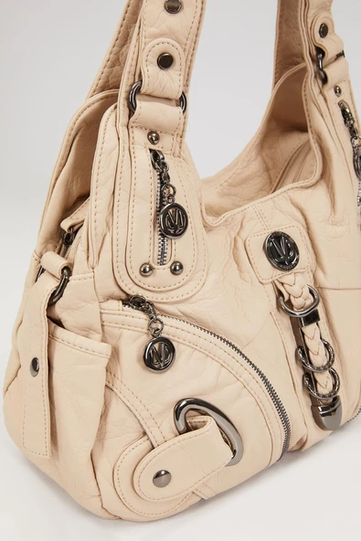 Metal Detaylı Omuz Askılı Kadın Çanta 930263 - Resim 4