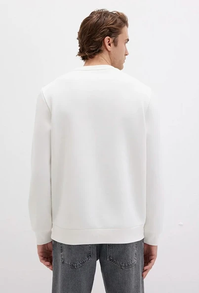 Mavi 0S10203 Logo Baskılı Erkek Kapüşonlu Sweatshirt - Resim 4