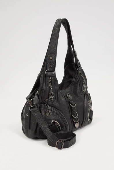 Metal Detaylı Omuz Askılı Kadın Çanta 930263 - Resim 8