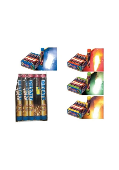 Taraftar Mavi Renk Meşale 25 cm 1 Adet Kaliteli ürün görseli 1