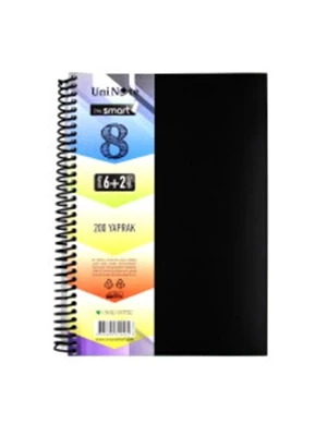 Çınar I'm Smart A4 Spiralli Pp Kapak 6+2 Ayraçlı Defter 200 Yp 62058 ürün görseli 1