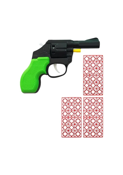 Plastik Kovboy Tabanca Pat Pat Tabanca 3 Paket Kapsül Hediyeli ürün görseli 1