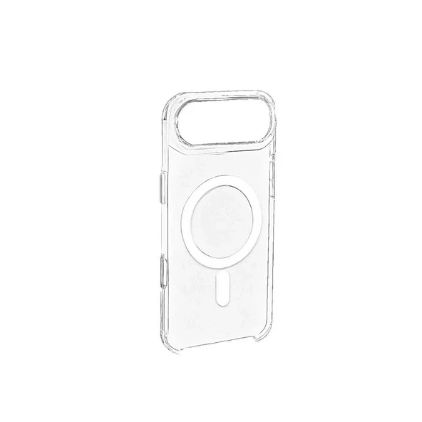 Apple iPhone 17 Air Kılıf IC Çipli Zore Wireless Şarj Özellikli Şeffaf Orjin Kapak - Resim 2