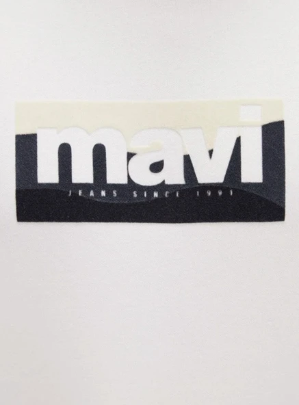 Mavi 0S10203 Logo Baskılı Erkek Kapüşonlu Sweatshirt - Resim 6