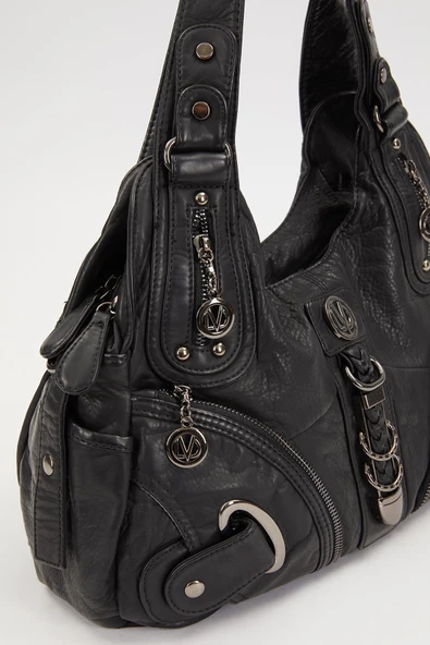 Metal Detaylı Omuz Askılı Kadın Çanta 930263 - Resim 9