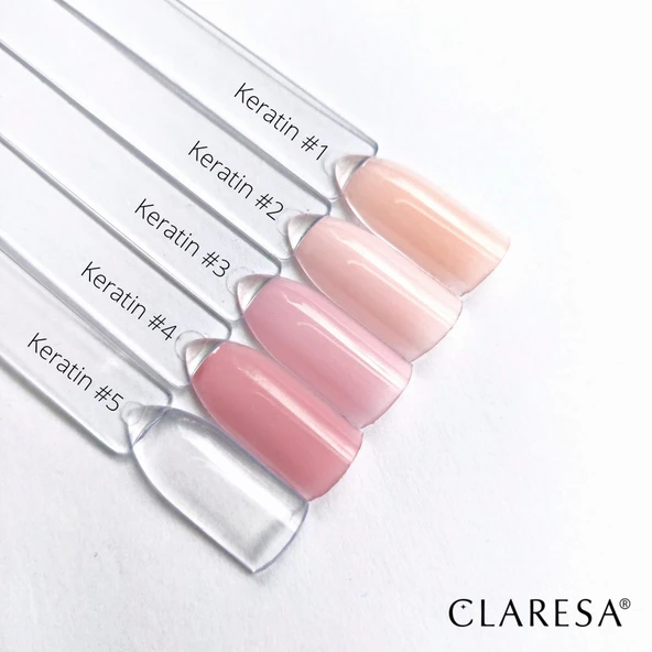 Claresa Keratin 5in1 Renkli Base Coat Nude Pembe Serisi 03 - 5g - Resim 2