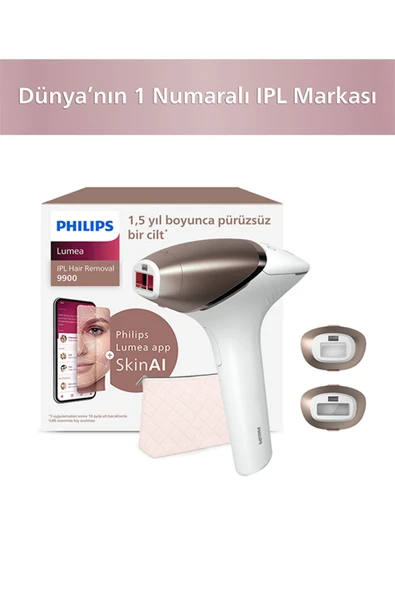 Lumea BRI953/01 Lazer Epilasyon IPL Tüy Alma Cihazı/3 akıllı aparat-Hassas Bölge,Yüz,Vücut ürün görseli