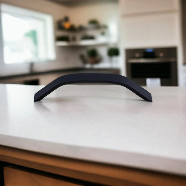 Mobilya Çekmece Mutfak Dolabı Dolap Kulpları Kulbu Kulpu Siyah Metal Kulp 128 mm 12.8 cm - Resim 5