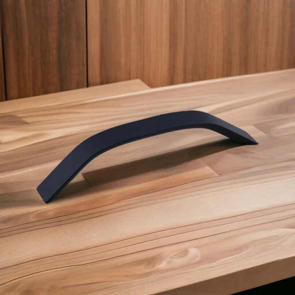 Mobilya Çekmece Mutfak Dolabı Dolap Kulpları Kulbu Kulpu Siyah Metal Kulp 128 mm 12.8 cm - Resim 3