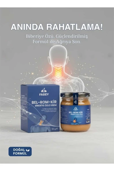 esfabey Neşe Natural Bel-Rom-Kir Biberiye Özlü Krem 150G - Resim 2