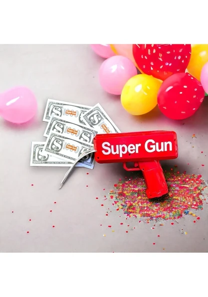 Otomatik Para Fırlatma Saçma Tabancası Yılbaşı Oyunları Yılbaşı Parti Malzemeleri Eğlenceli Tabanca - Resim 3