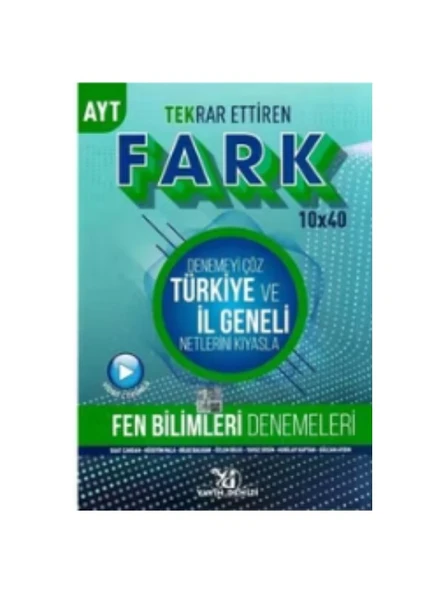 Yayın Denizi AYT Fen Bilimleri 10 x 40 Tekrar Ettiren Fark Denemeleri [Paperback] ürün görseli