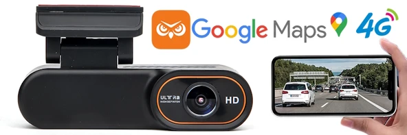 O-Kam 128GB Araç Içi Kamera Uzaktan Araç Kamerasını İzleme 1080P Kamera Gps +1 Yıl 4G İnternet - Resim 8