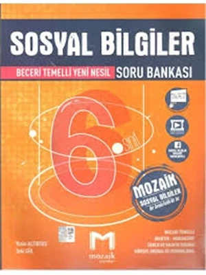 Mozaik Yay.- 6.sınıf Sosyal Bilgiler Soru Bankası 2425 ürün görseli 1