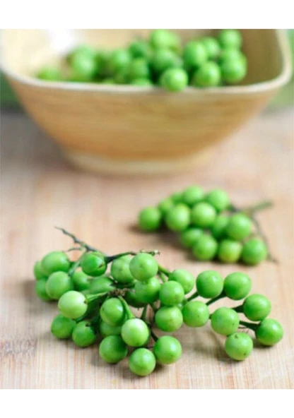 50 Adet Tohum Nadir Mini Bezelye Patlıcanı Tohumu Hediye Tohumludur ürün görseli 1