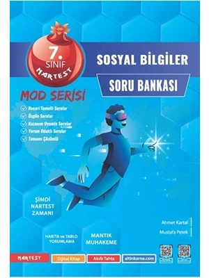 Nartest Yay.-7.sınıf Mod Sosyal Bilgiler Soru Bankası 2425 ürün görseli 1