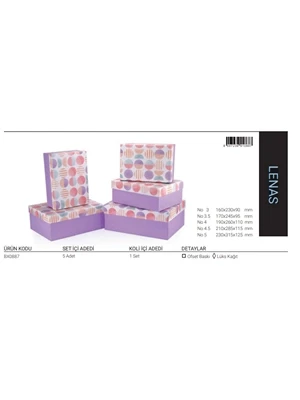 Gıpta Lenas Dikdörtgen Hediye Kutusu No:1 Bx08870 ürün görseli 1