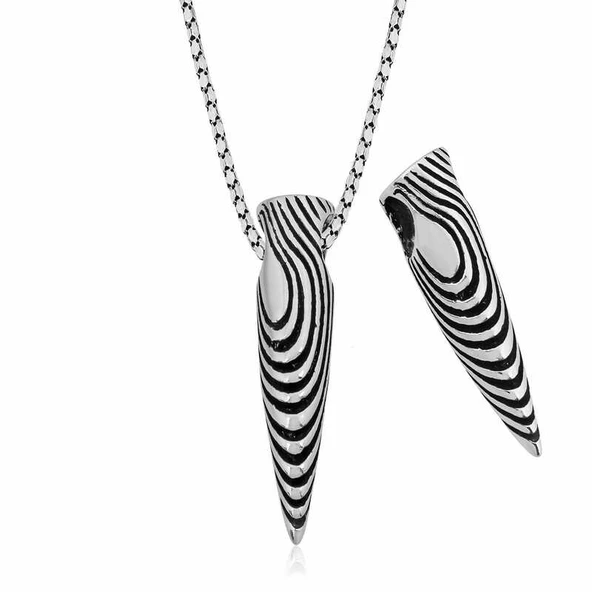 925 Ayar Gümüş Kurşun Gümüş Kolye T5563 (770770) ürün görseli 1