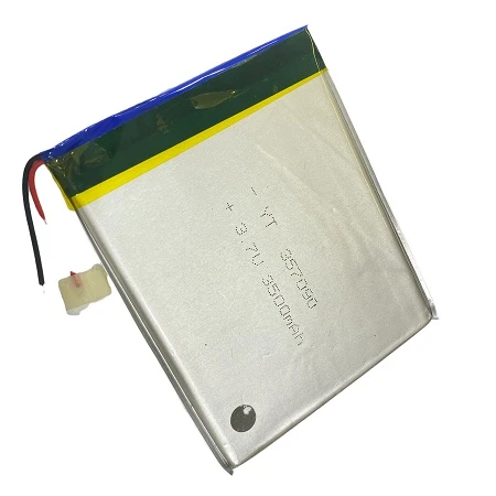 357090 3.7V 2500 MAh Li-Polymer Pil (Devreli/1.5A) (770770) ürün görseli 1