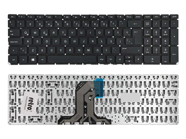 Hp 15-ac000 ile Uyumlu Notebook Klavyesi - Siyah - TR ürün görseli 1