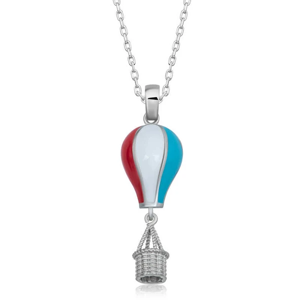 925 Ayar Gümüş Kapadokya Balon Kadın Gümüş Kolye T6988 (770770) ürün görseli 1