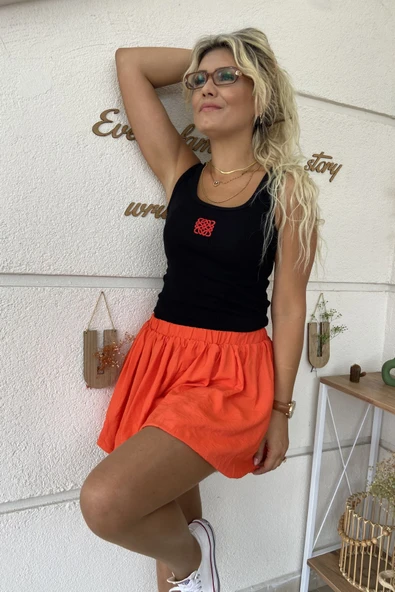 Bel Lastikli Mini Balon Etek - Resim 11