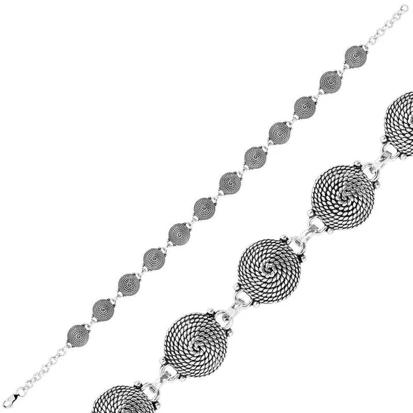 925 Ayar Gümüş Telkari Bileklik BR0460518 (770770) ürün görseli 1