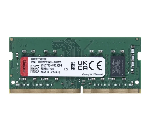 Kingston 8GB 3200 D4 KVR32S22S8/8WP (NB) ürün görseli 1