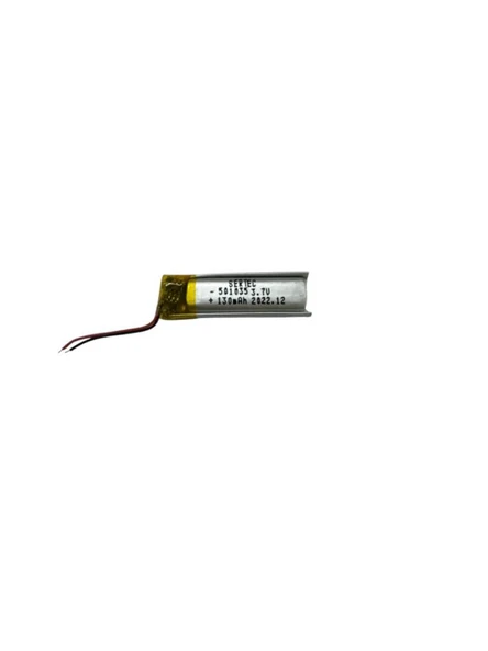 501035 3.7V 130mAh Li-Polymer Pil Devreli/1.5A (770770) ürün görseli 1