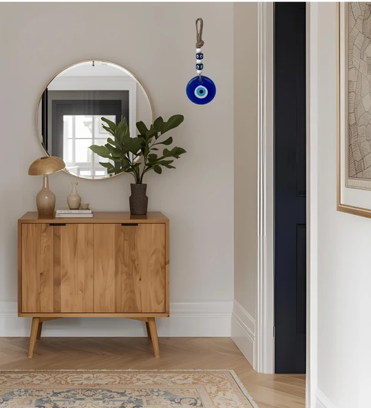 NEVCE STORE Nazar Boncuğu Duvar Süsü Büyük Boy Hediyelik Şık Ev Ofis Aksesuarı Dekoratif - Resim 5