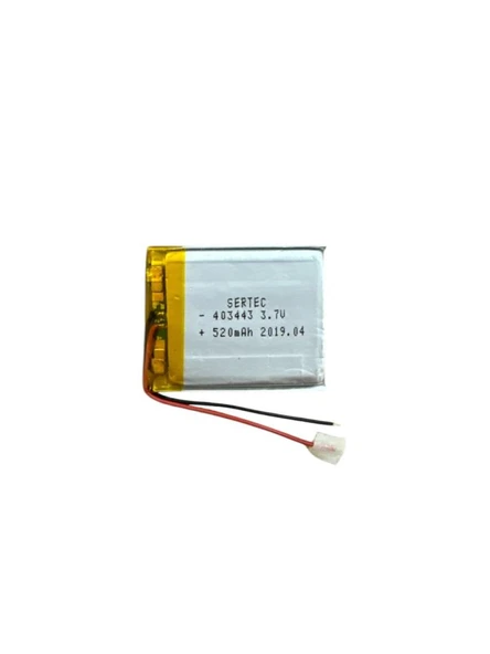 403443 3.7V 520 MAh Li-Polymer Pil Devreli/1.5A (770770) ürün görseli 1