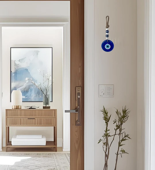 NEVCE STORE Nazar Boncuğu Duvar Süsü Büyük Boy Hediyelik Şık Ev Ofis Aksesuarı Dekoratif ürün görseli