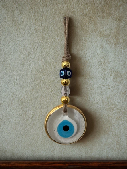 NEVCE STORE Nazar Boncuğu Duvar Süsü Büyük Boy Hediyelik Şık Ev Ofis Aksesuarı Dekoratif - Resim 5