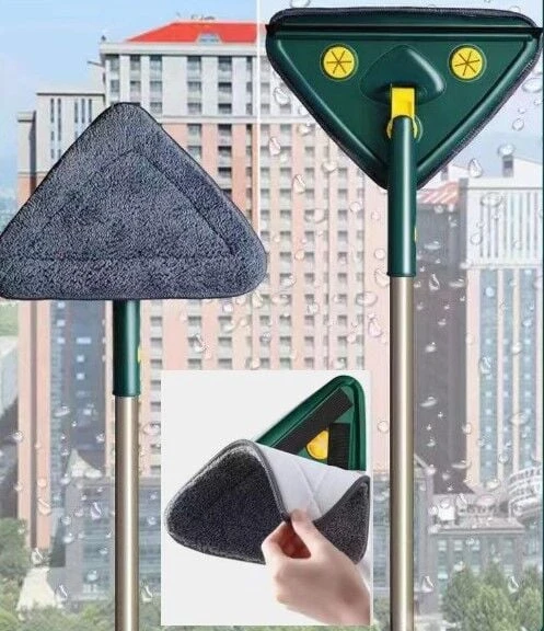 2 Bezli Üçgen Çek Çekli Mop Islak Mendil Uyumlu 150 cm - Resim 5
