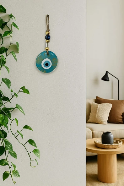 NEVCE STORE Nazar Boncuğu Duvar Süsü Büyük Boy - Hediyelik Şık Ev Ofis Aksesuarı Dekoratif ürün görseli