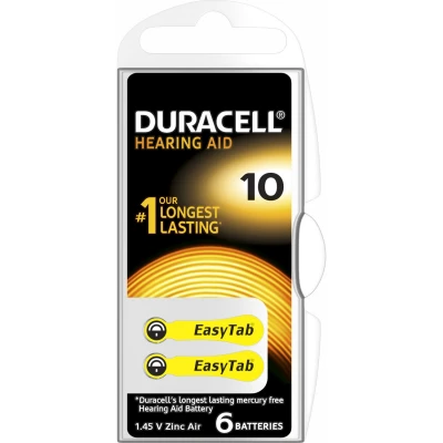 DURACELL 10 İŞİTME CİHAZI KULAK PİLİ 6 PİL 1 KUTU (5358) ürün görseli 1