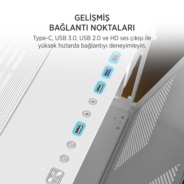 JAMES DONKEY STARK S800 4X ARGB WHITE KASA 750W - Resim 4