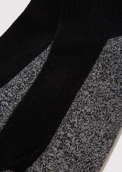 Mavi M Logo Baskılı Unisex Çorap - Resim 2