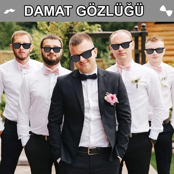Damat Gözlüğü – Düğün ve Bekarlığa Veda Partisi Aksesuarı (5358) - Resim 2