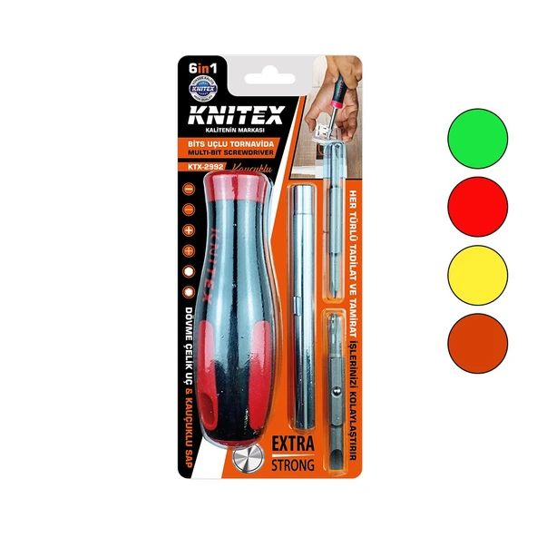 6IN1 - ÇIKAR TAK  KAUÇUKLU BİTS UÇLU TORNAVİDA (5358) ürün görseli 1
