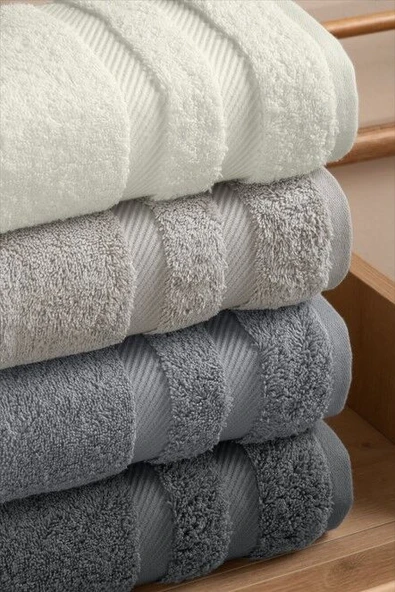 Sinerjim Jakarlı 4´lü 50x90 El Havlusu Nori V2 - Resim 3