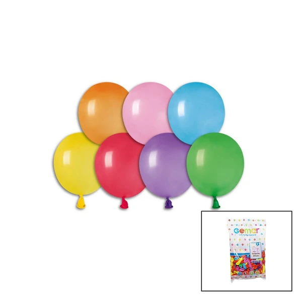 RENKLİ SU BALON 3 İNÇ - 8CM - 500PCS (5358) ürün görseli 1