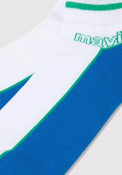 Mavi Logo Patik Çorap Unisex Çorap - Resim 2