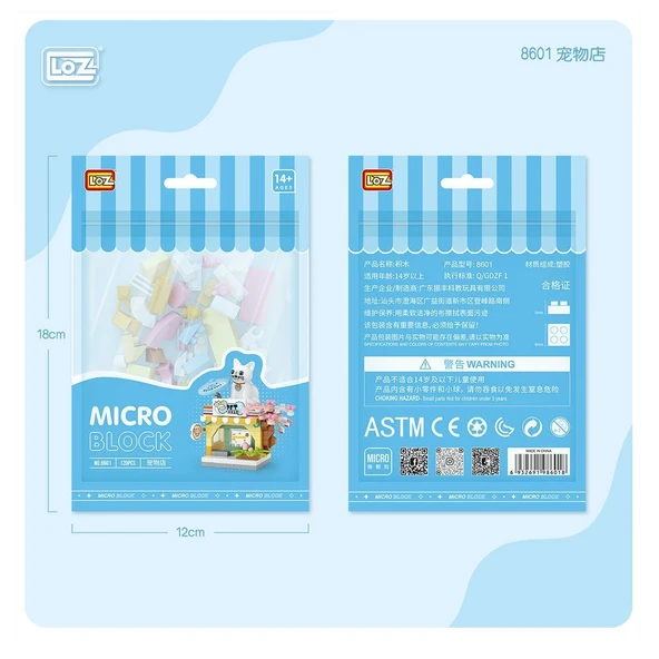 LZ8601 LOZ Blok Oyuncak Mini Poşet -Vagonlife - Resim 4