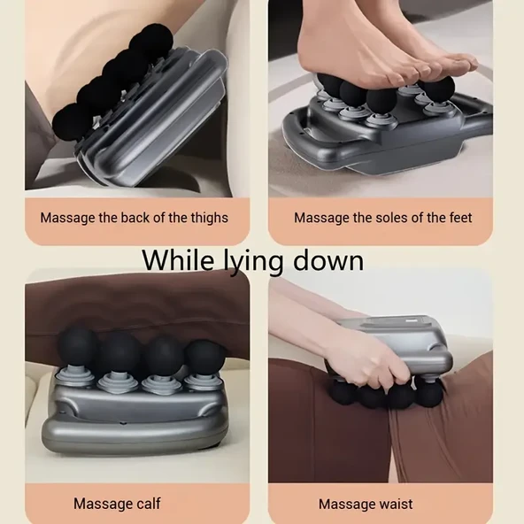 8 Başlıklı Şarjlı Isıtmalı Masaj Aleti (5358) - Resim 2